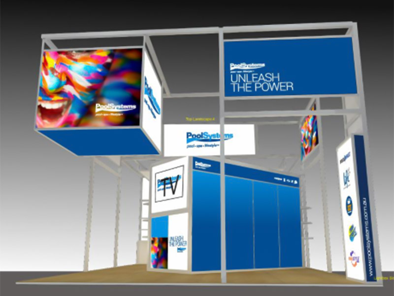 Shelf bracket tradeshow stand