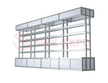 Customized aluminum frame green medical glass cabinet