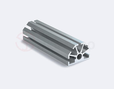 Half small hole upright extrusion trade fair aluminium slot profile