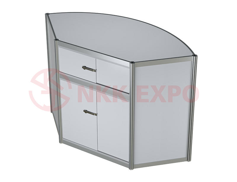booth counter customized for trade fair NKK-1